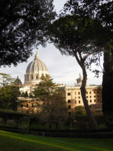 giardini vaticani cupola San pietro